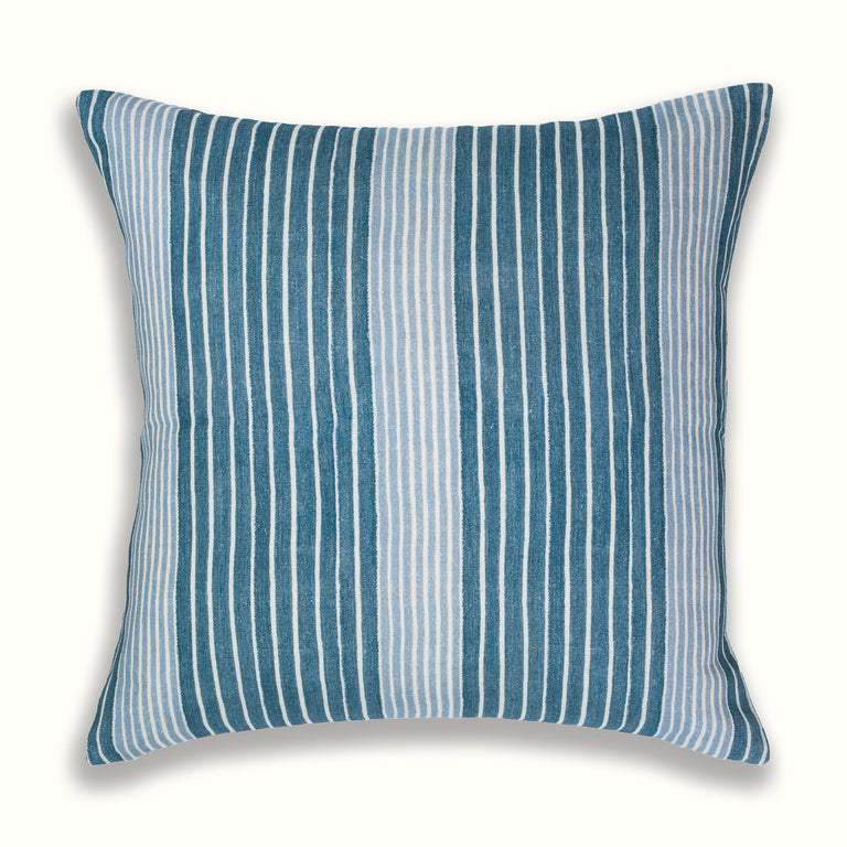 READY TO SHIP 20X20 Clay McLaurin Mediterranean Stripe Pillow Cover in –  Linen + Cloth
